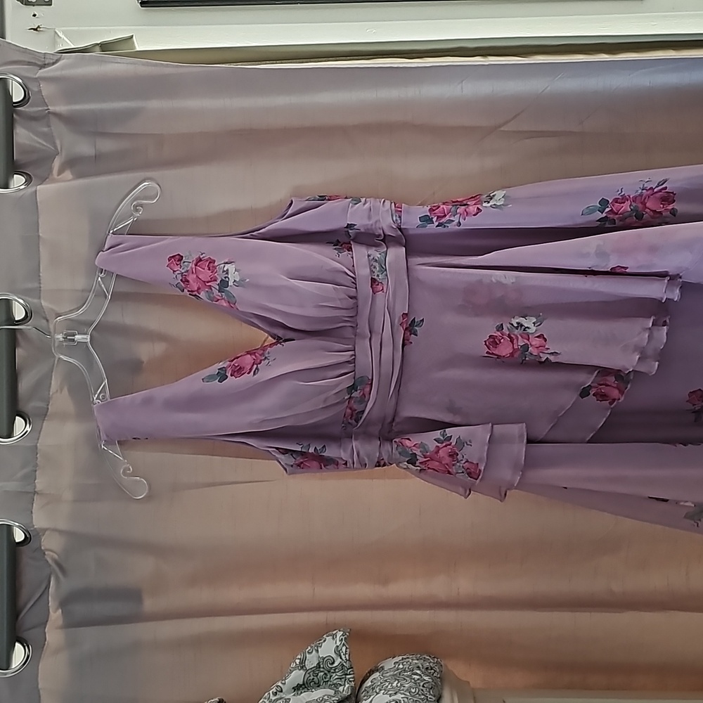 Purple Floral Dress